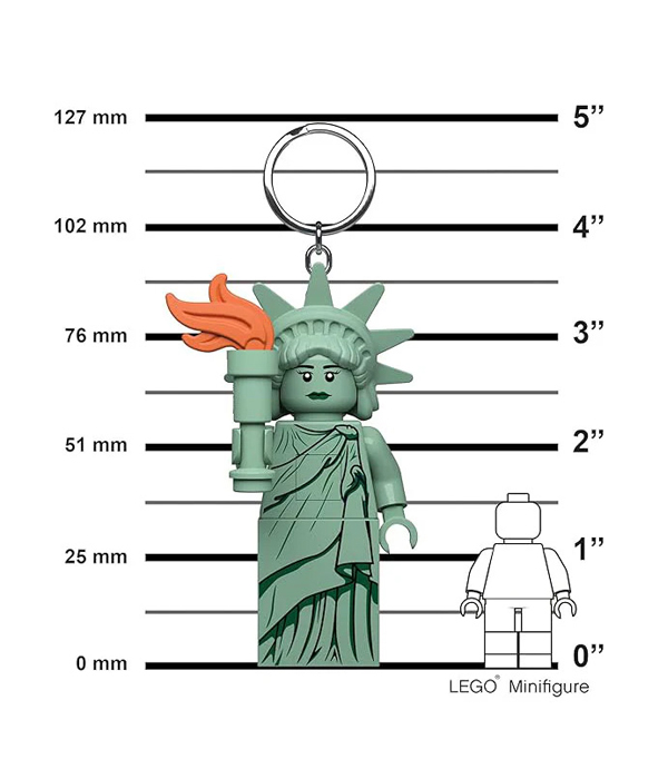 LEGO® Minifigurines™ Freiheitsstatue Schlüsselanhänger mit Taschenlampe