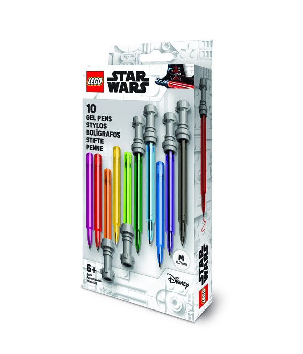 LEGO SW LICHTSCHWERTER GEL PEN MULTIPACK 10 STÜCK
