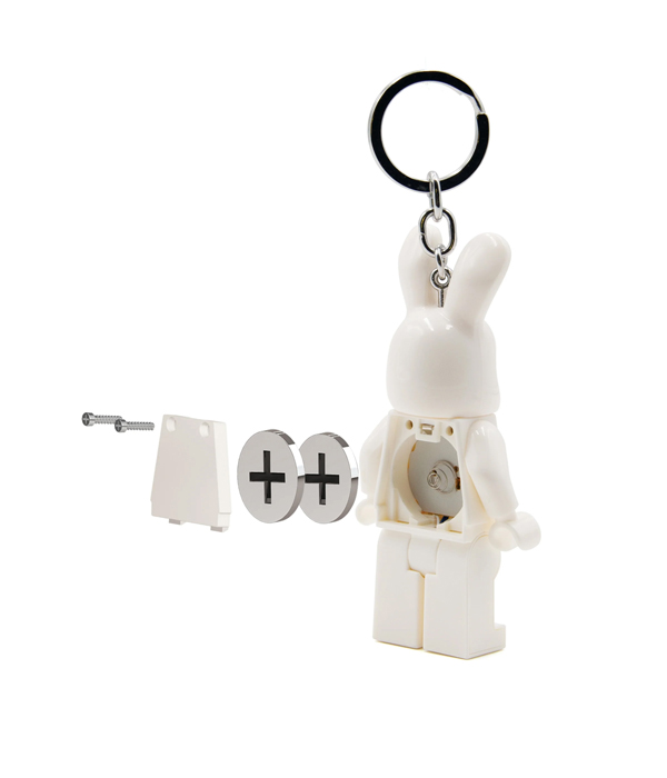 LEGO® Hase-Kostüm-Typ Schlüsselanhänger mit Taschenlampe