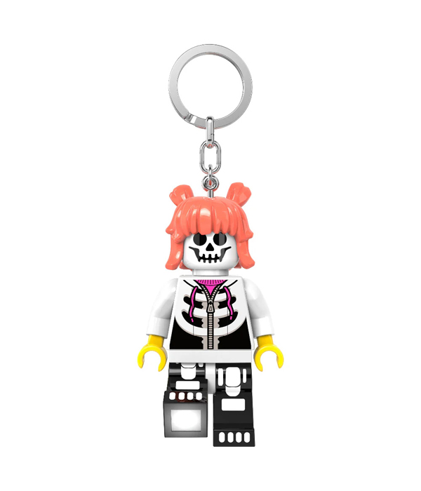 LEGO® Skelettmädchen Schlüsselanhänger mit Taschenlampe