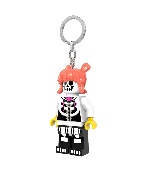 LEGO® Skelettmädchen Schlüsselanhänger mit Taschenlampe