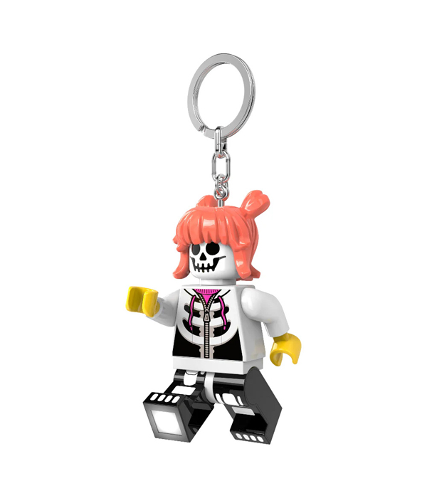 LEGO® Skelettmädchen Schlüsselanhänger mit Taschenlampe