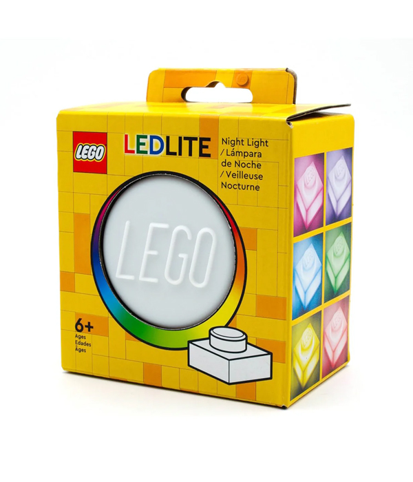 LEGO® Iconic - 1x1 Legostein Nachtlicht aus Silikon Weiß