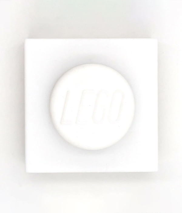 LEGO® Iconic - 1x1 Legostein Nachtlicht aus Silikon Weiß