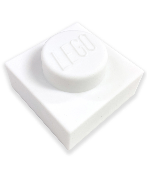 LEGO® Iconic - 1x1 Legostein Nachtlicht aus Silikon Weiß