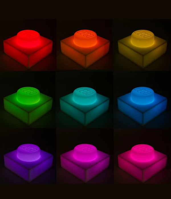 LEGO® Iconic - 1x1 Legostein Nachtlicht aus Silikon Weiß