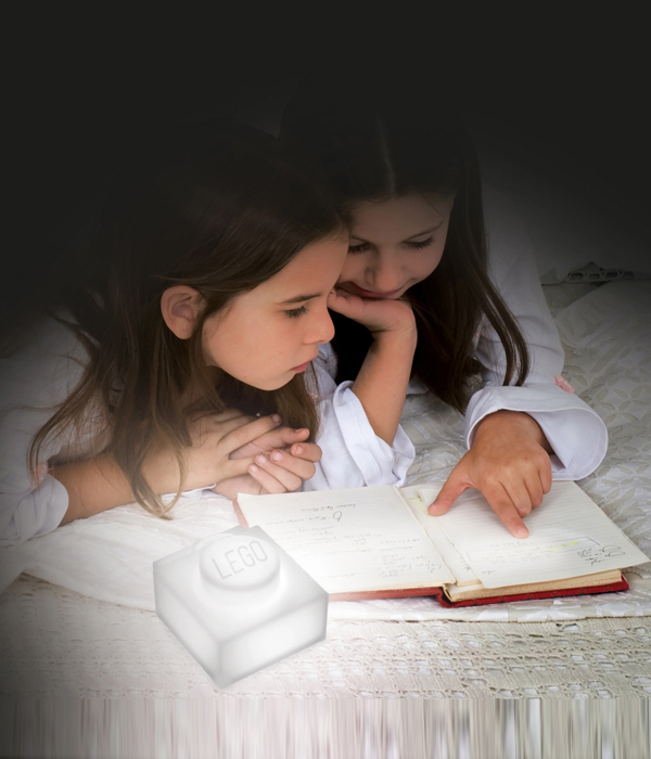 LEGO® Iconic - 1x1 Legostein Nachtlicht aus Silikon Weiß