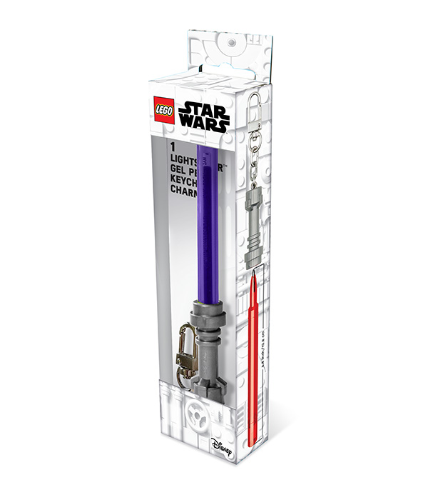 LEGO® STAR WARS™ LIGHTSABER™ GELSTIFT MIT CLIP – LILA
