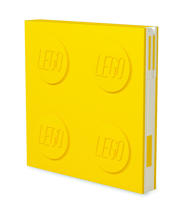 LEGO VERSCHLIEßBARES NOTIZBUCH MIT GELSTIFT  FARBE: GELB