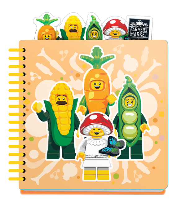 LEGO® MINIFIGUREN TAB-NOTIZBUCH BAUERNMARKT