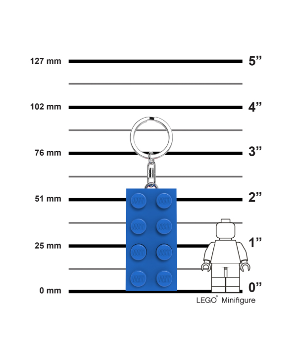 LEGO® MINIFIGURINES™ 2X4 STEIN-BLAU KEYLIGHT