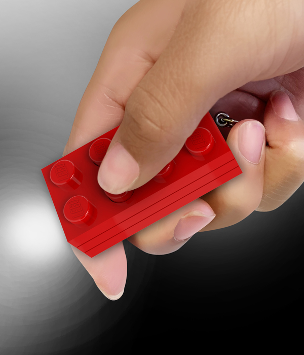 LEGO® MINIFIGURINES™ 2X4 STEIN-ROT KEYLIGHT