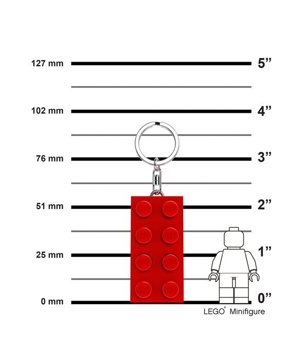 LEGO® MINIFIGURINES™ 2X4 STEIN-ROT KEYLIGHT