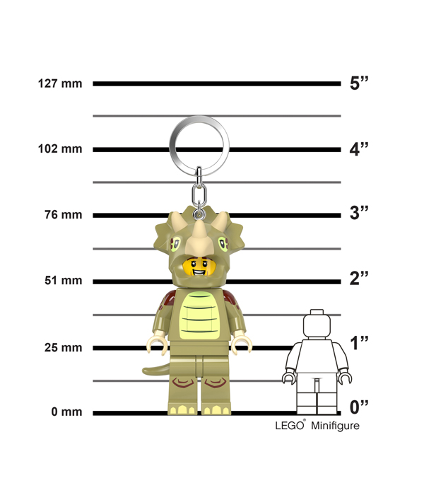 LEGO® MINIFIGURINES™ TRICERATOPS KOSTÜM-FAN KEYLIGHT
