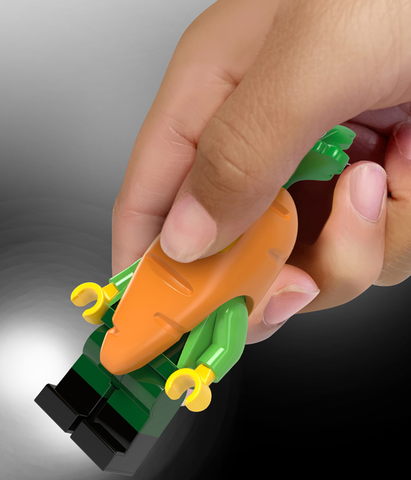 LEGO® MINIFIGURES™ KAROTTEN-MASKOTTCHEN KEYLIGHT
