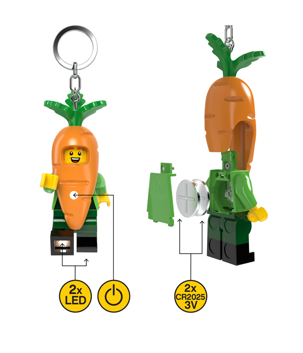 LEGO® MINIFIGURES™ KAROTTEN-MASKOTTCHEN KEYLIGHT