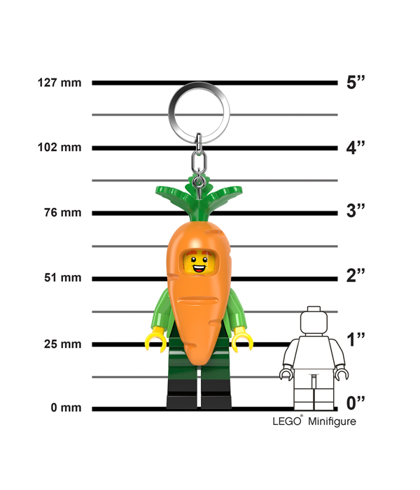 LEGO® MINIFIGURES™ KAROTTEN-MASKOTTCHEN KEYLIGHT