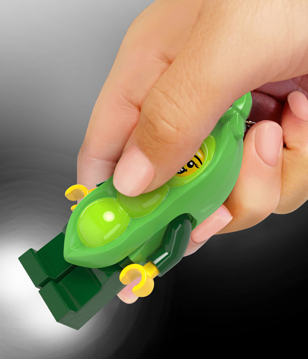 LEGO® MINIFIGURES™ ERBSENSCHOTEN-KOSTÜM-MÄDCHEN KEYLIGHT