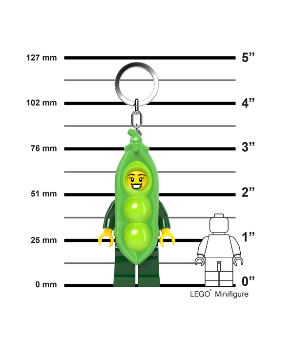 LEGO® MINIFIGURES™ ERBSENSCHOTEN-KOSTÜM-MÄDCHEN KEYLIGHT