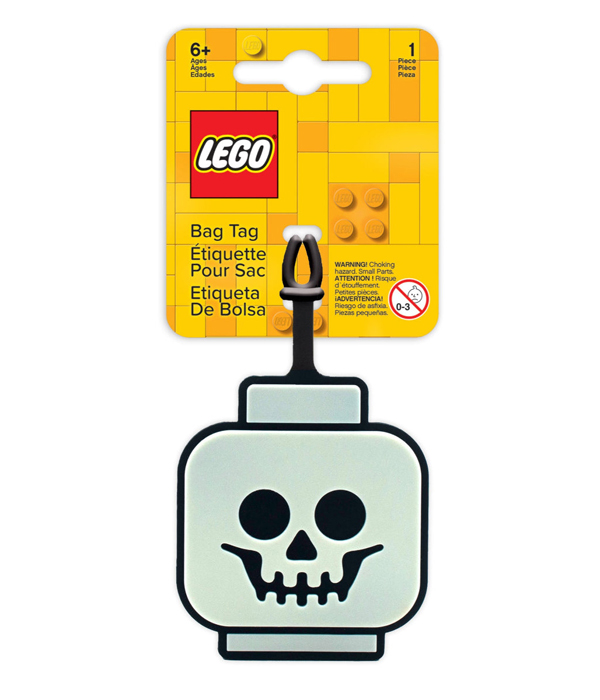 LEGO® MINIFIGURES™ BAGTAG SKELETTKOPF, IM DUNKELN LEUCHTEND
