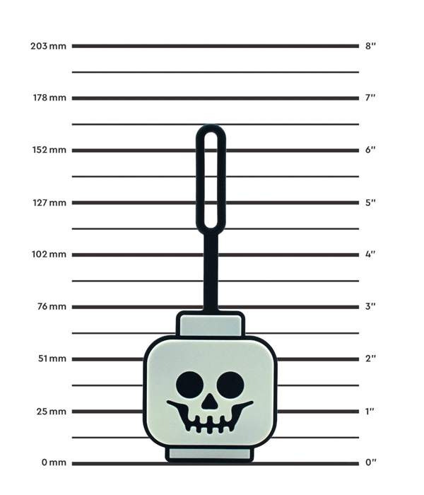 LEGO® MINIFIGURES™ BAGTAG SKELETTKOPF, IM DUNKELN LEUCHTEND