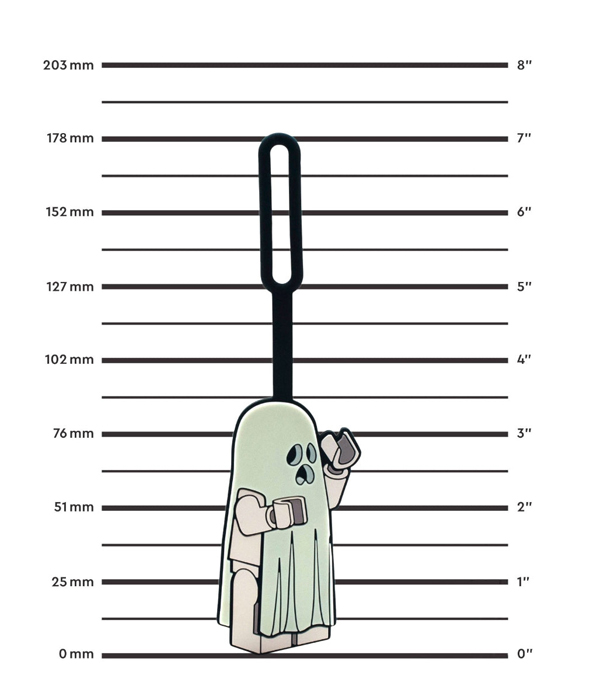 LEGO® MINIFIGURES™ BAGTAG GEIST, IM DUNKELN LEUCHTEND