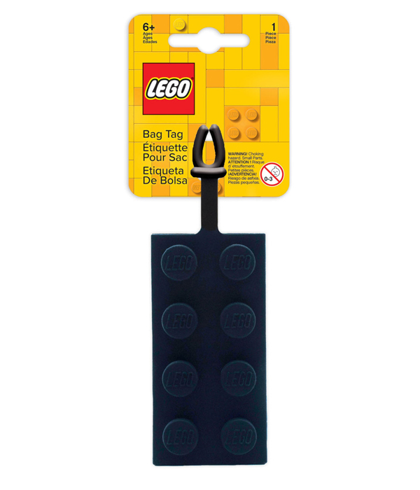 LEGO® BAGTAG 2X4 SCHWARZ