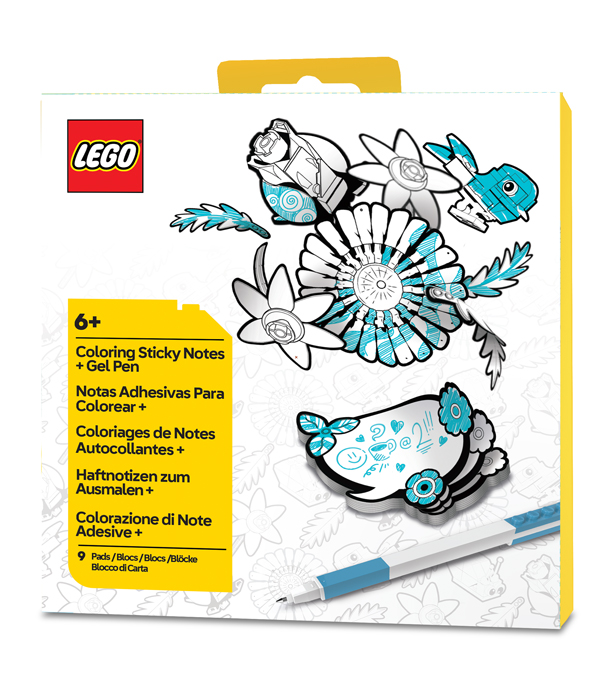 LEGO® MAL-HAFTNOTIZEN MIT LEGO® GELSTIFT BOTANICALS