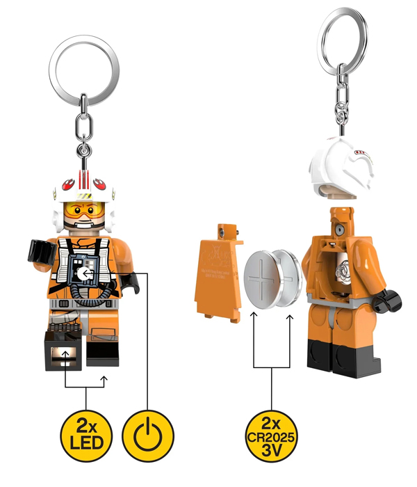 LEGO® STAR WARS™ - Luke Skywalker Schlüsselanhänger mit Taschenlampe