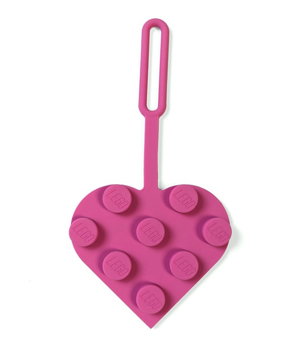 LEGO® BAGTAG 2X2 HERZ ROSA