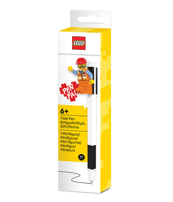 LEGO GELSTIFT MIT LEGOFIGUR  FARBE: SCHWARZ 