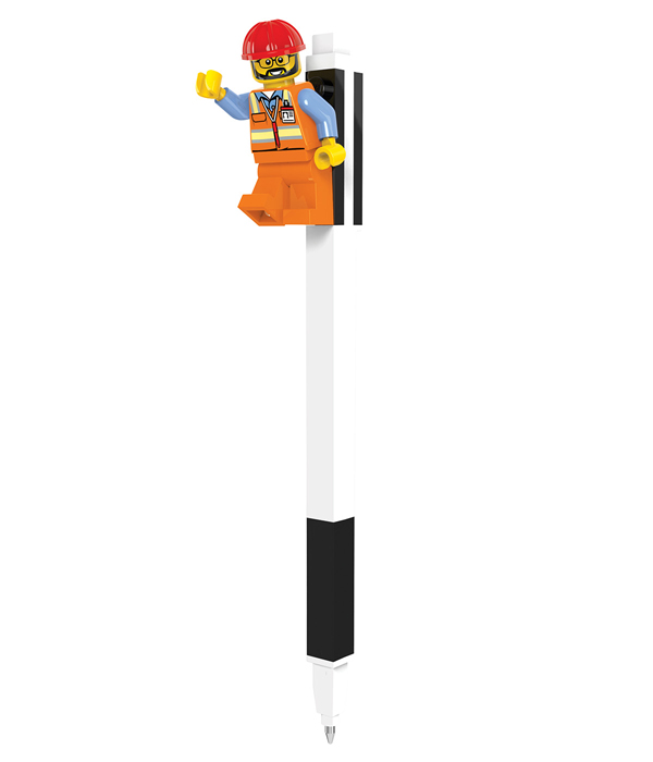 LEGO GELSTIFT MIT LEGOFIGUR  FARBE: SCHWARZ 