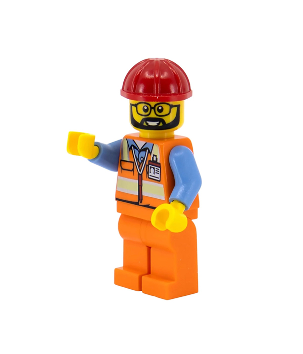 LEGO GELSTIFT MIT LEGOFIGUR  FARBE: SCHWARZ 