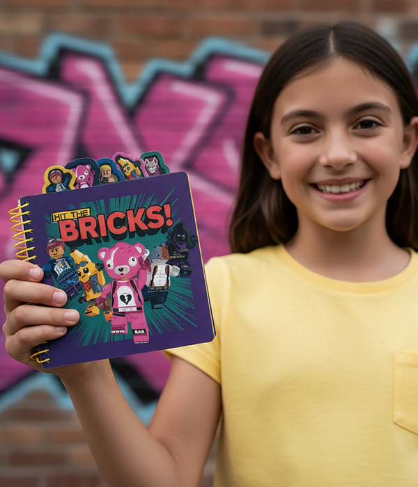 LEGO® FORTNITE® NOTIZBUCH MIT REGISTERKARTEN