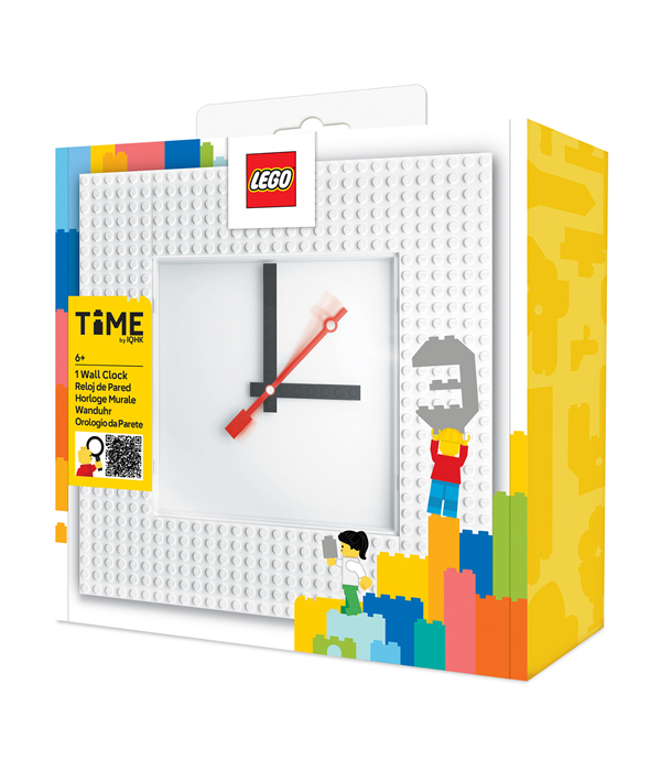 LEGO® TIME BY IQHK WANDUHR 6X24 WEIß