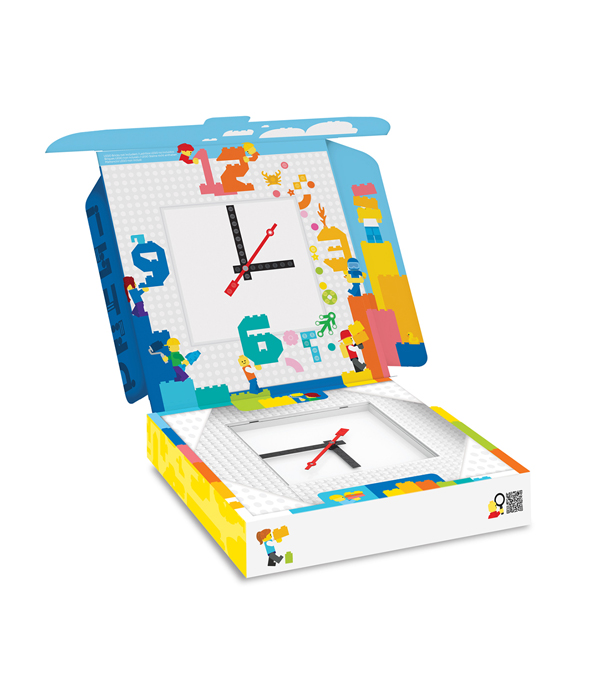 LEGO® TIME BY IQHK WANDUHR 6X24 WEIß