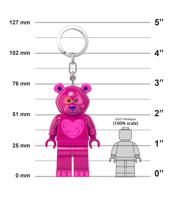 LEGO® Liebesbär-Kostüm-Typ Schlüsselanhänger mit Taschenlampe