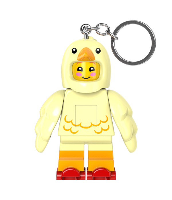 LEGO® Hühnchen Skater Schlüsselanhänger mit Taschenlampe