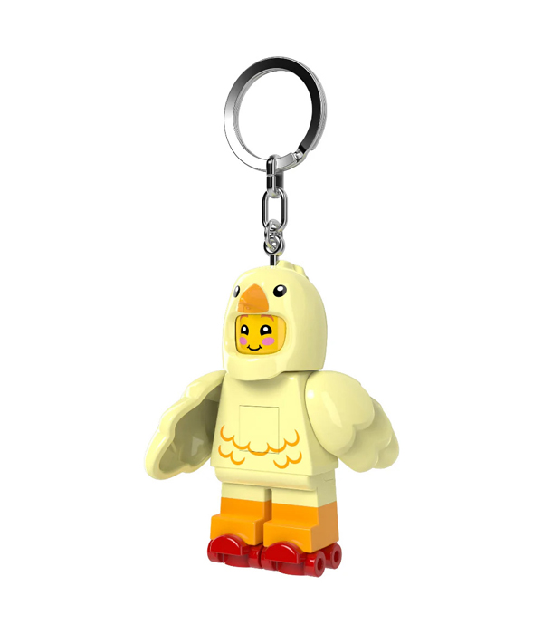 LEGO® Hühnchen Skater Schlüsselanhänger mit Taschenlampe
