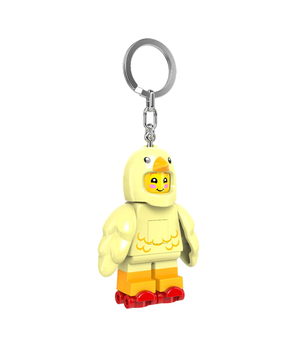 LEGO® Hühnchen Skater Schlüsselanhänger mit Taschenlampe