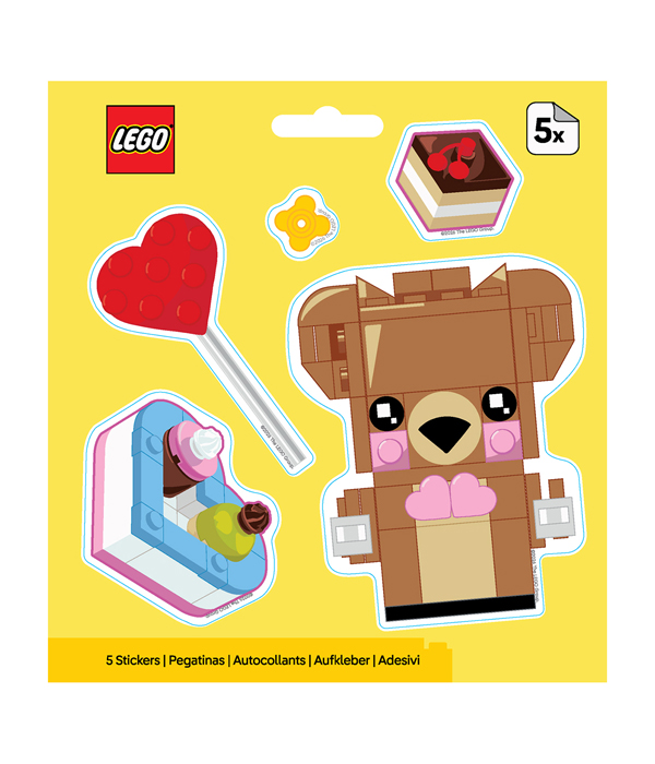LEGO® MINIFIGURES™ VALENTINSBÄR AUFKLEBER