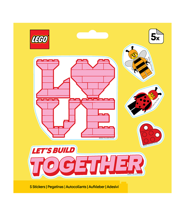 LEGO® MINIFIGUREN™ AUFKLEBER VALENTINSBAUEN
