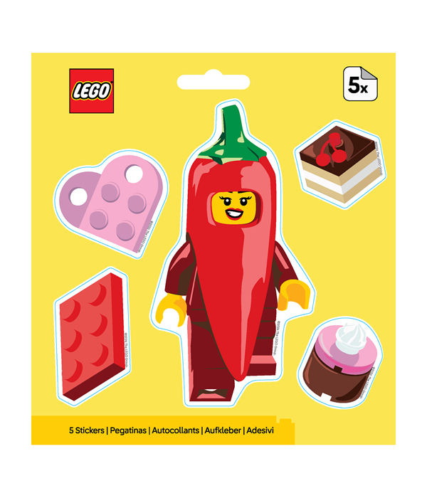 LEGO® MINIFIGURES™ AUFKLEBER VALENTINSCHILI