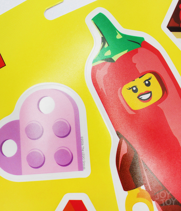 LEGO® MINIFIGURES™ AUFKLEBER VALENTINSCHILI