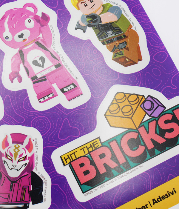 LEGO® FORTNITE® AUFKLEBER: HIT THE BRICKS