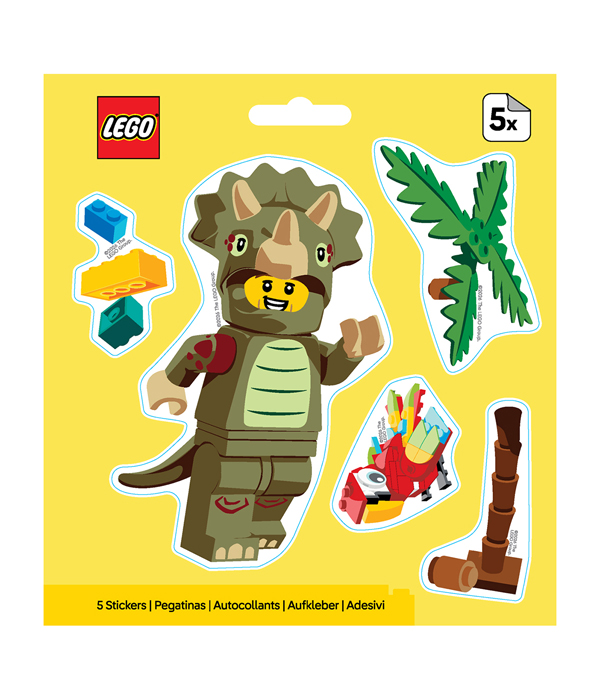LEGO® MINIFIGURES™ AUFKLEBER TRICERATOPS