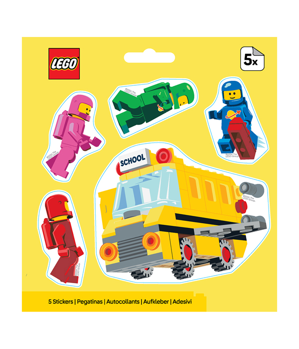 LEGO® MINIFIGURES™ AUFKLEBER WELTRAUMBUS