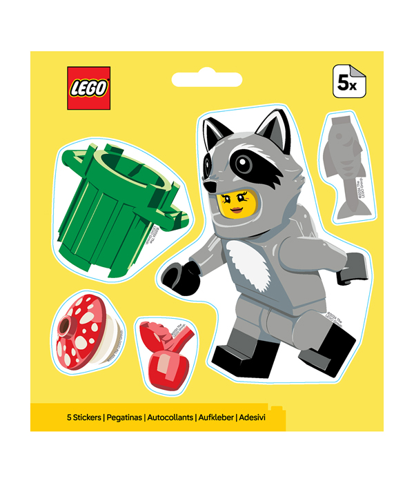 LEGO® MINIFIGURES™ AUFKLEBER WASCHBÄR