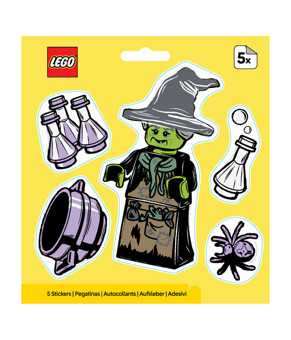 LEGO® MINIFIGURES™ AUFKLEBER HALLOWEEN-HEXE