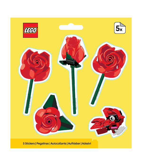 LEGO® BOTANICALS AUFKLEBER ROSE